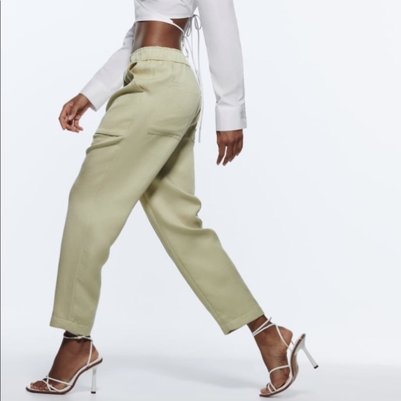 Zara Pants - New with tags Zara high waisted pants with pockets